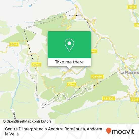 Mapa Centre D'Interpretació Andorra Romàntica