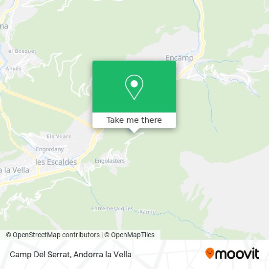 Camp Del Serrat map