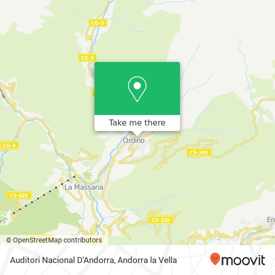 Mapa Auditori Nacional D'Andorra