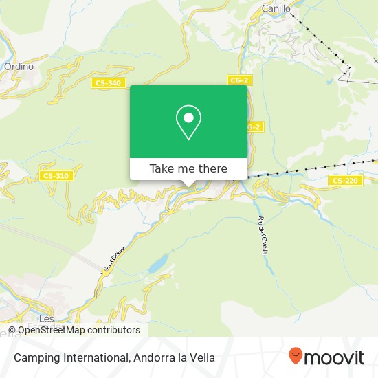Mapa Camping International