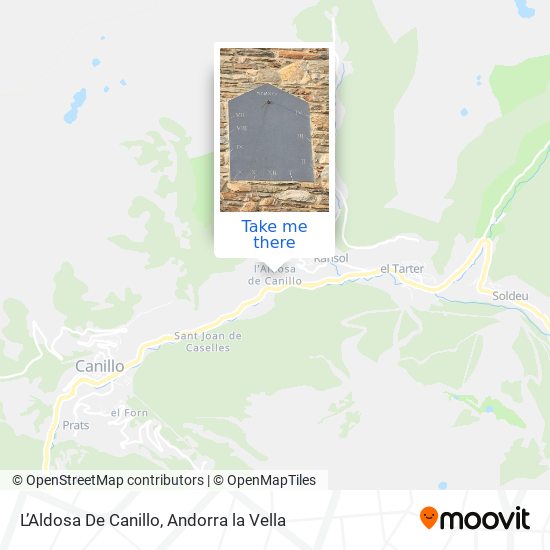 L’Aldosa De Canillo map