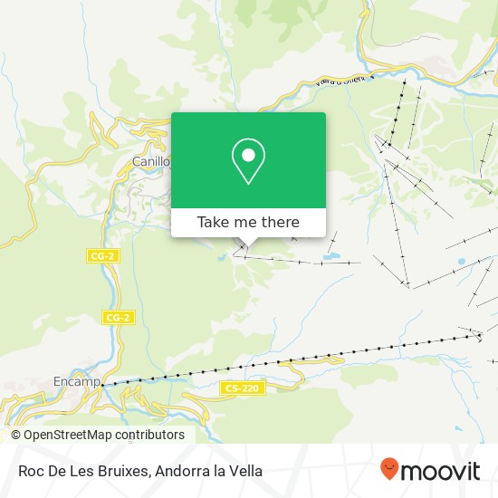 Mapa Roc De Les Bruixes