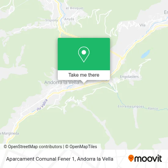 Aparcament Comunal Fener 1 map