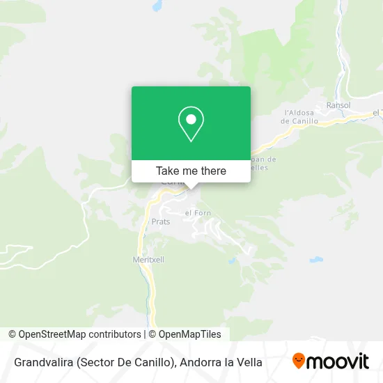 Grandvalira (Sector De Canillo) map
