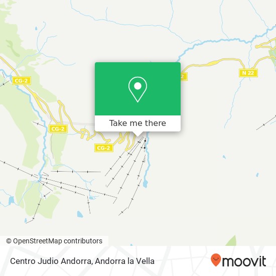 Mapa Centro Judio Andorra