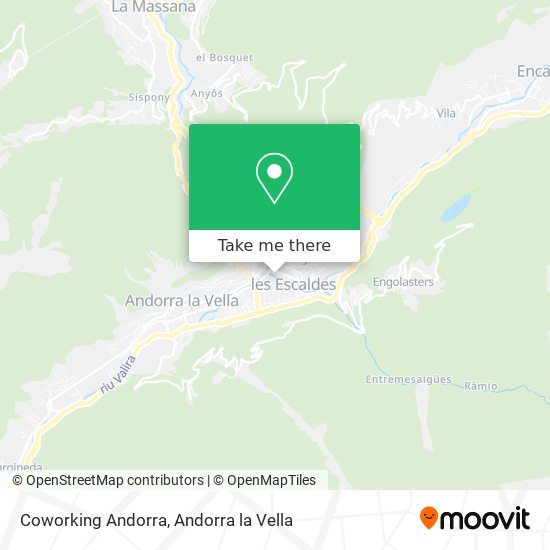 Mapa Coworking Andorra