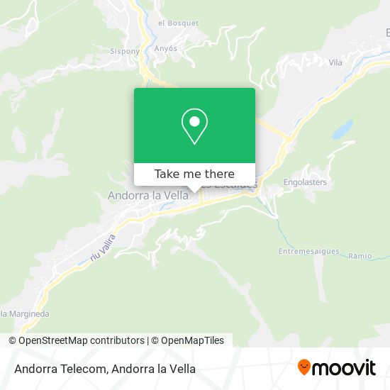 Andorra Telecom map