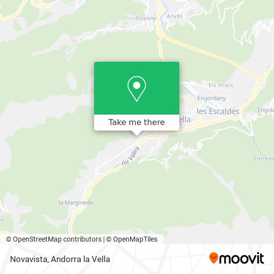 Novavista map