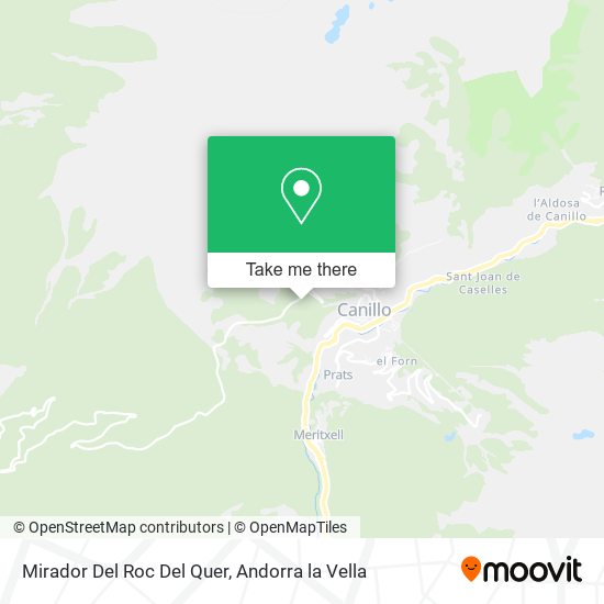 Mirador Del Roc Del Quer map