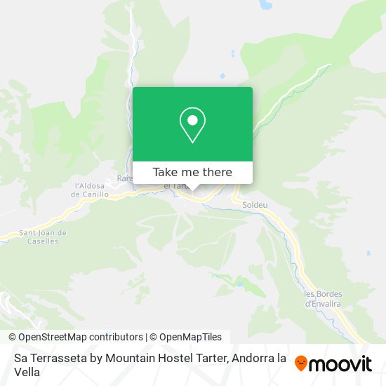 Mapa Sa Terrasseta by Mountain Hostel Tarter