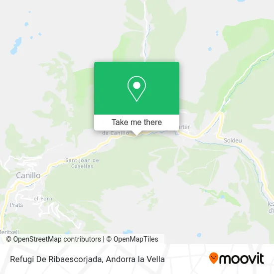 Refugi De Ribaescorjada map