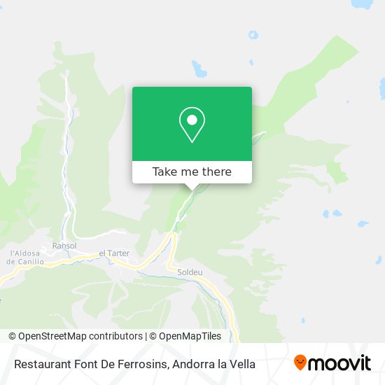 Restaurant Font De Ferrosins map