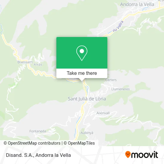 Disand. S.A. map