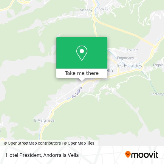 Hotel President map