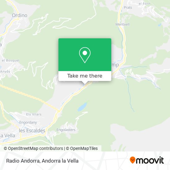 Mapa Radio Andorra