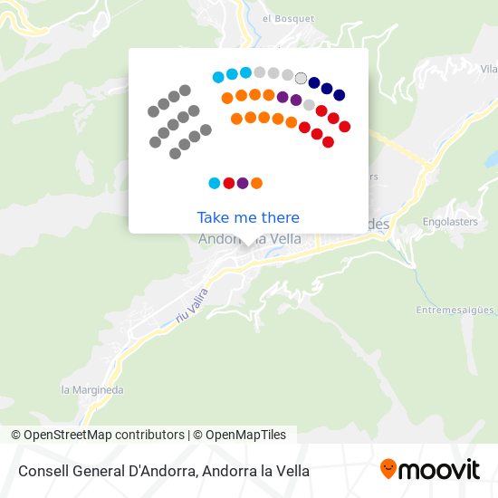 Consell General D'Andorra map
