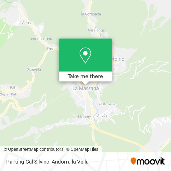 Parking Cal Silvino map