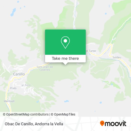Obac De Canillo map
