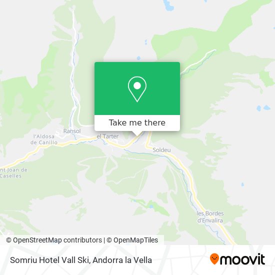 Somriu Hotel Vall Ski map