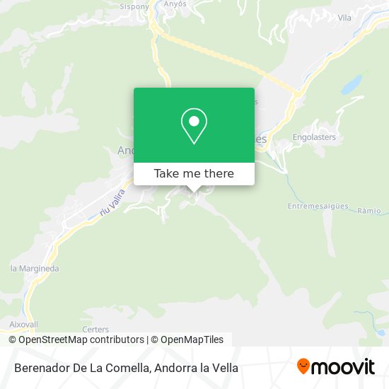 Berenador De La Comella map