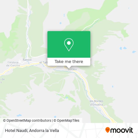 Hotel Naudí map