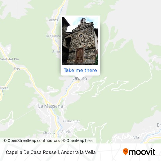 Mapa Capella De Casa Rossell