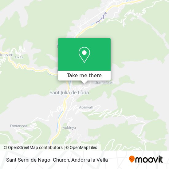 Mapa Sant Serni de Nagol Church