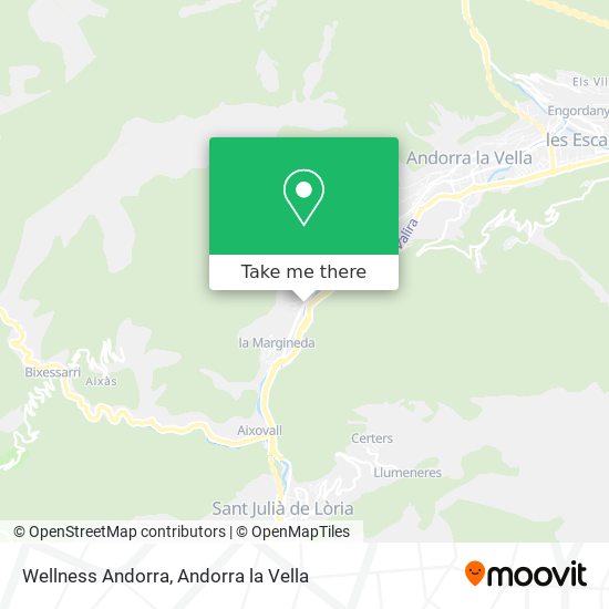 Wellness Andorra map