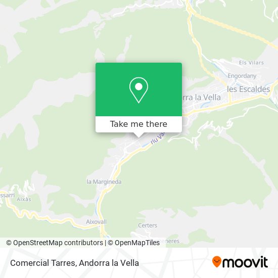 Comercial Tarres map