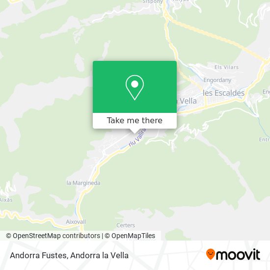 Andorra Fustes map