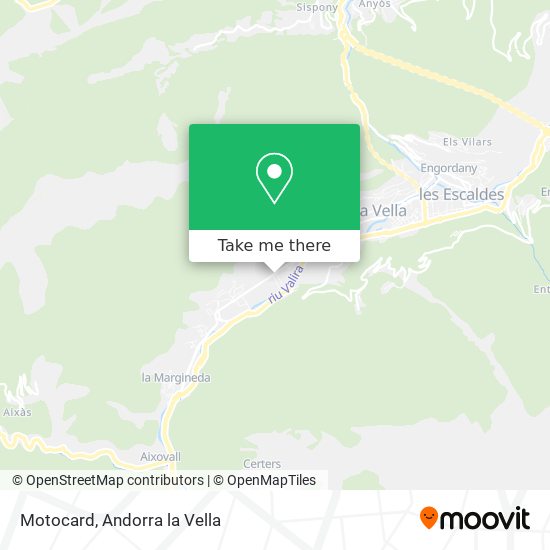 Motocard map