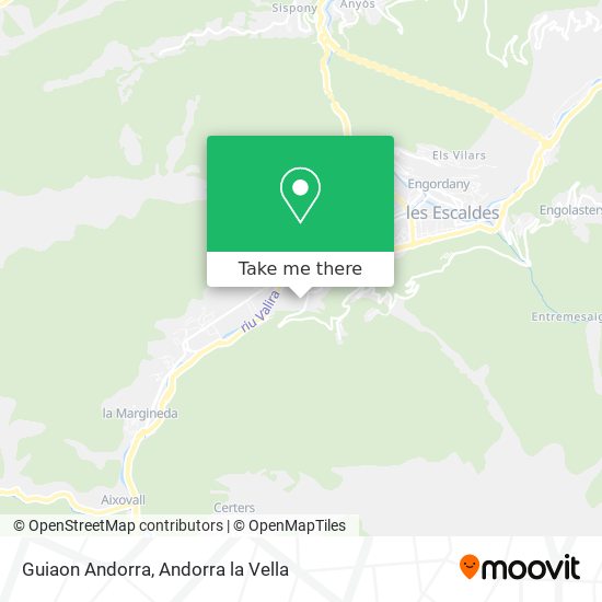 Guiaon Andorra map