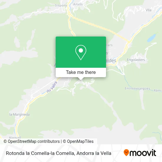 Rotonda la Comella-la Comella map