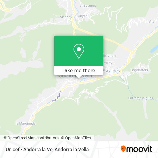 Unicef - Andorra la Ve map