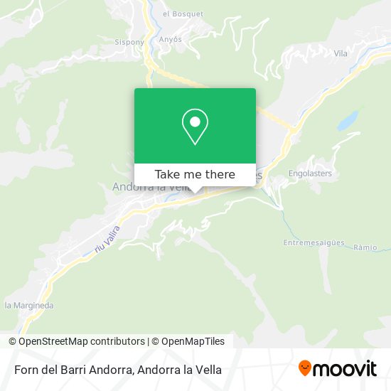 Forn del Barri Andorra map