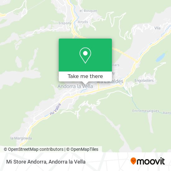 Mi Store Andorra map