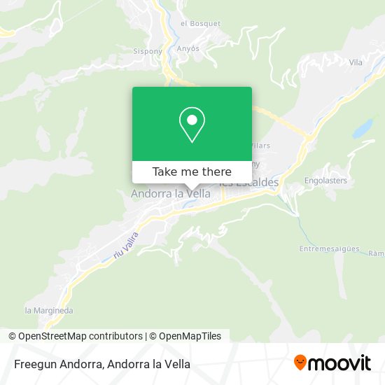 Freegun Andorra map