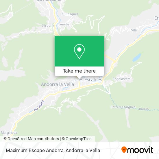 Maximum Escape Andorra map