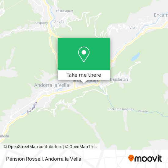 Pension Rossell map