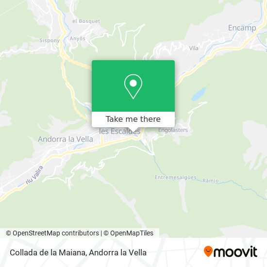 Collada de la Maiana map