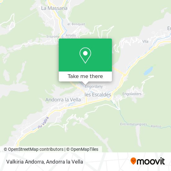 Mapa Valkiria Andorra