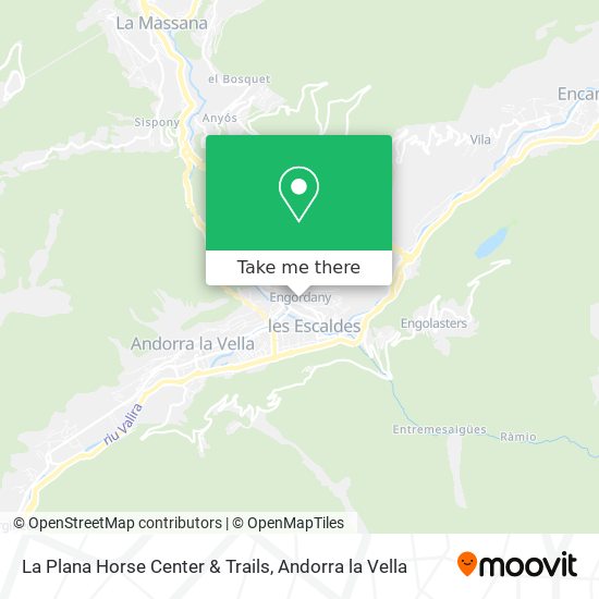 La Plana Horse Center & Trails map