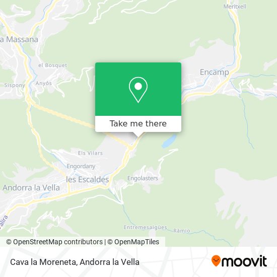 Cava la Moreneta map
