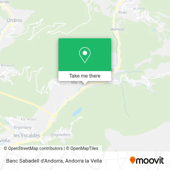 Banc Sabadell d'Andorra map