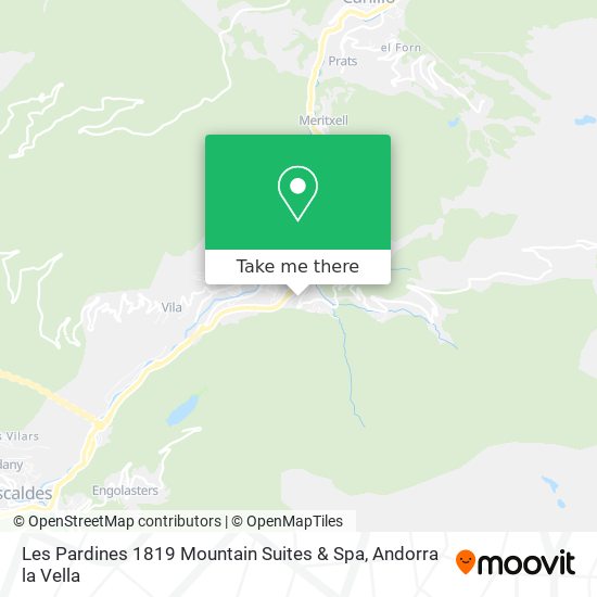 Mapa Les Pardines 1819 Mountain Suites & Spa