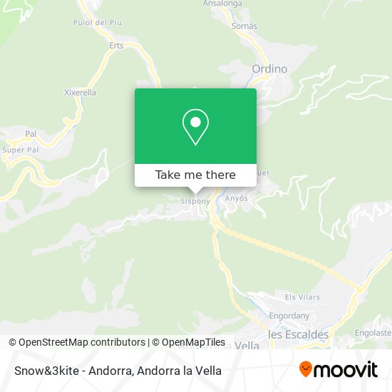 Snow&3kite - Andorra map