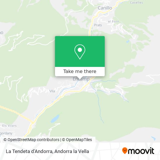 La Tendeta d'Andorra map
