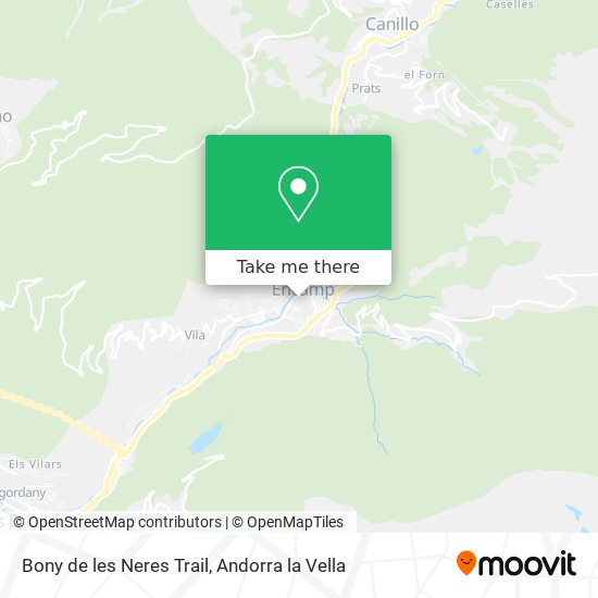 Bony de les Neres Trail map