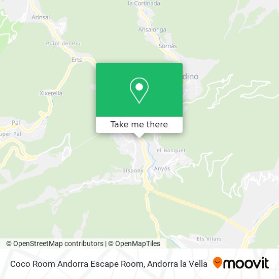 Coco Room Andorra Escape Room map