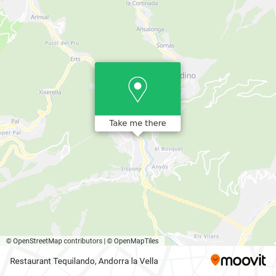 Mapa Restaurant Tequilando
